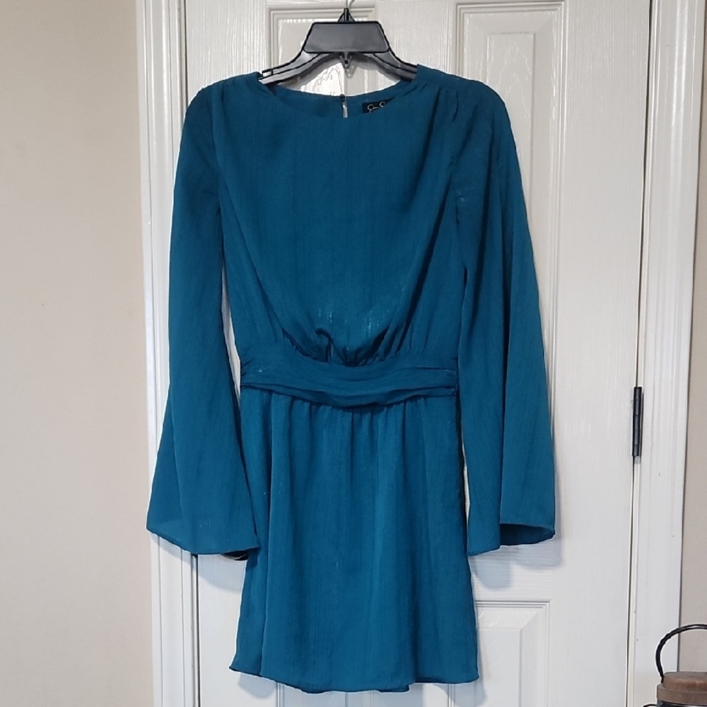 Jessica Simpson Teal Long Sleeve Dress